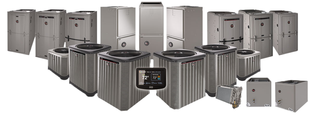 Air conditioners, furnaces and water heaters