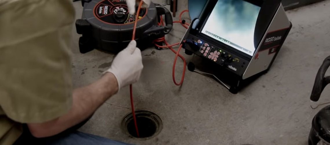 Sewer inspection using a camera